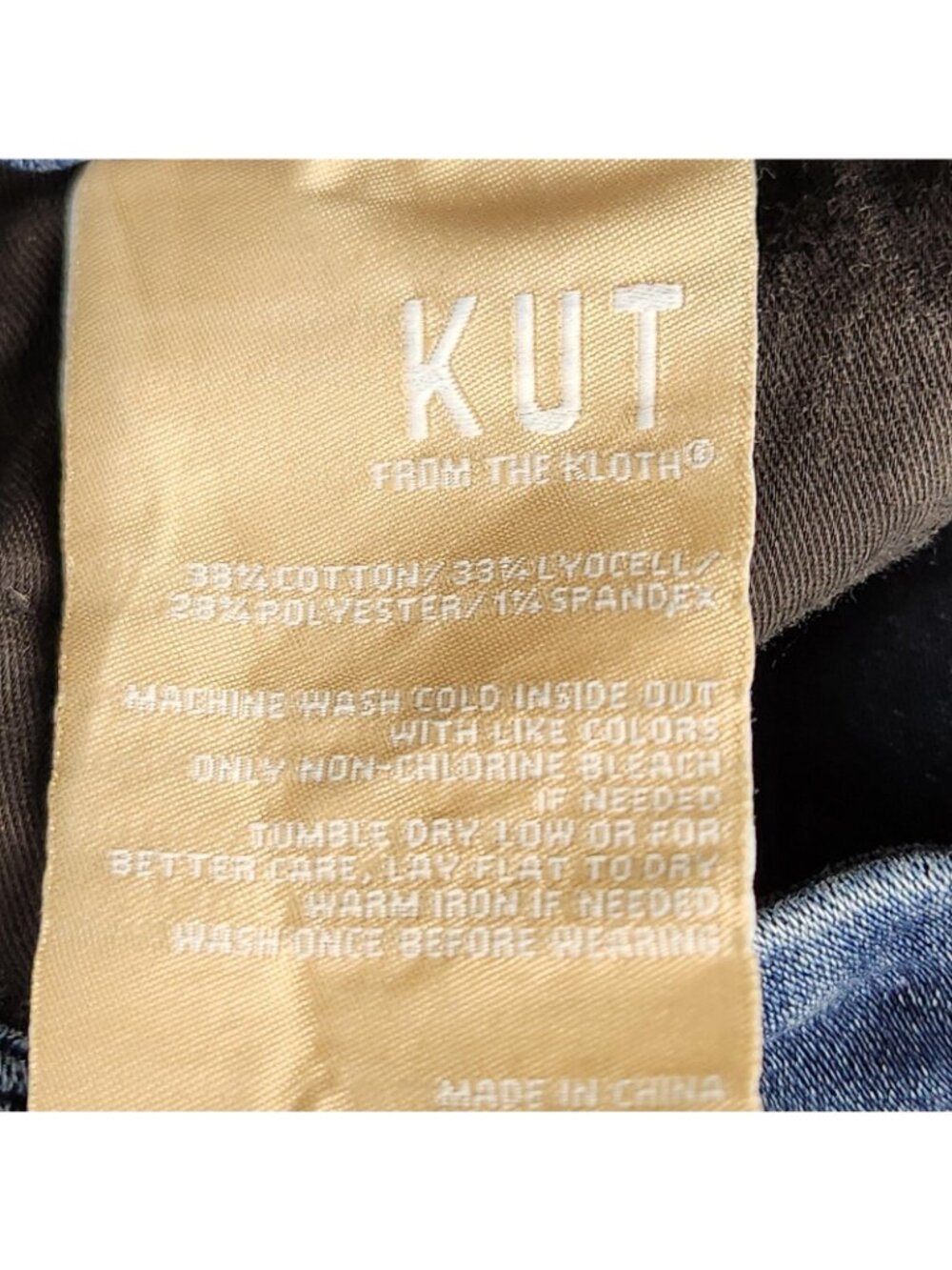 KUT From The Kloth Jeans Womens 6 Short Blue Meg Mid Rise Fab Ab Wide Leg Denim - Picture 12 of 13